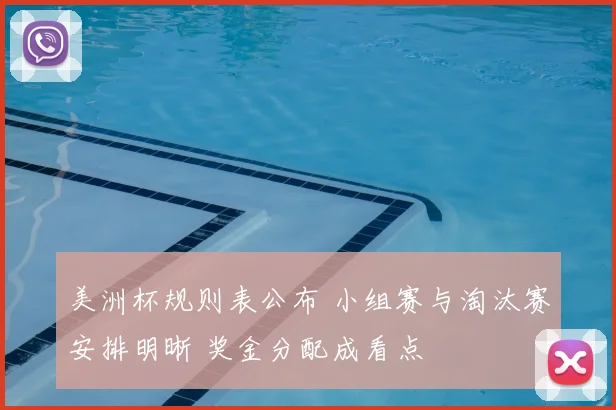 美洲杯规则表公布 小组赛与淘汰赛安排明晰 奖金分配成看点