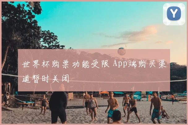 世界杯购票功能受限 App端购买渠道暂时关闭