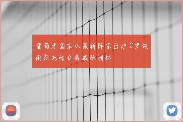 葡萄牙国家队最新阵容出炉 C罗领衔新老结合备战欧洲杯