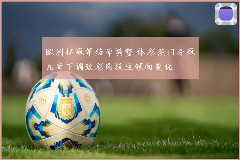 欧洲杯冠军赔率调整 体彩热门夺冠几率下调致彩民投注倾向变化